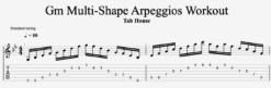 Gm Multi-Shape Arpeggios Workout