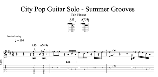 Summer Grooves Tab Backing Track