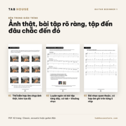 Alternative view of Guitar Beginner 1 – Giáo trình cho người mới bắt đầu